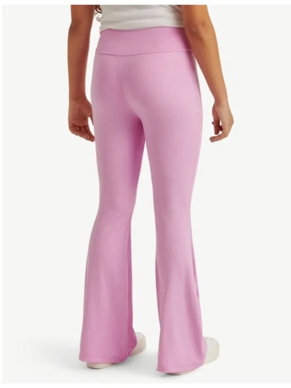 Justice Girls Crossover Waistband Flare Pants Medium (10) Pink New With Tags